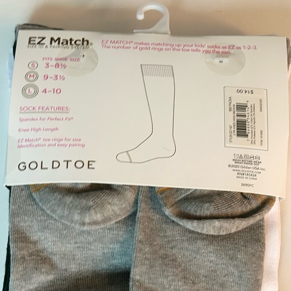 Gold toe Girls Knee High Socks 10 Pairs NWT - Picture 8 of 8